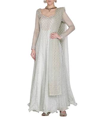 Show Shaa UNCOMPLICATE YOURSELF MOROCCAN KHIRKI ANARKALI SET - Mint 1