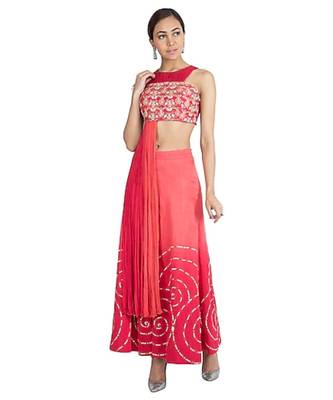 Show Shaa Assymetric SIDE PANEL CHIFFON TOP & SPIRAL Evil Eye FLARED PANT 1