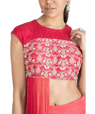 Show Shaa Assymetric SIDE PANEL CHIFFON TOP & SPIRAL Evil Eye FLARED PANT 5