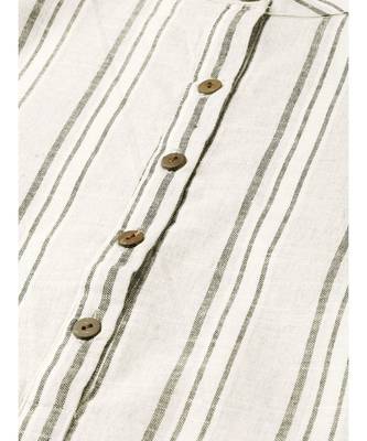 Grey Printed Cotton Flared Kurta 4