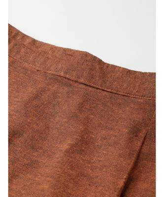 brown printed cotton a-line skirt 5