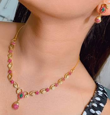 Multicolor diamond necklace-sets 2