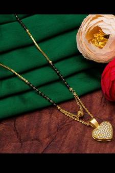 White diamond mangalsutra