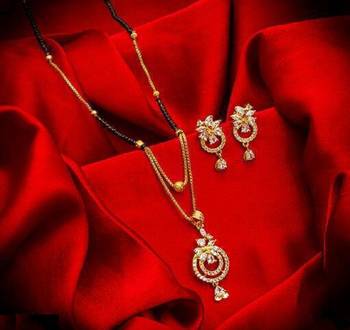 White diamond mangalsutra 1