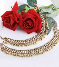 White diamond anklets