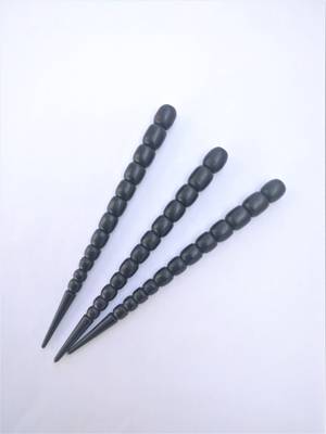Black Ebony Wooden Hair stick Self Design hair-accessories 1