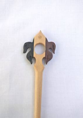 Geometric Designer Wooden bun stickhair-accessories 2