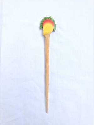 Hand Painted Mango Wooden Hair stick hair-accessories 1