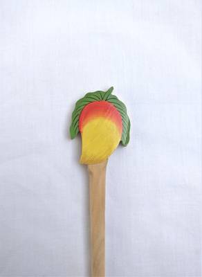 Hand Painted Mango Wooden Hair stick hair-accessories 3