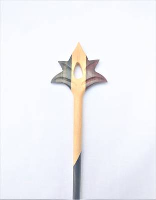 Designer Leaf Wooden Hair stick Multicolorhair-accessories 2