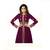 Purple embroidered georgette salwar