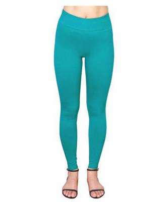 Aqua Blue  ankle length premium shapewear leggings for ladies & girls 1