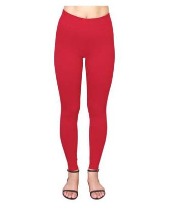 Bloody Red  ankle length premium shapewear leggings for ladies & girls 1