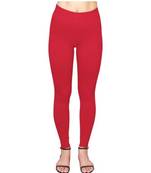 Bloody Red  ankle length premium shapewear leggings for ladies & girls