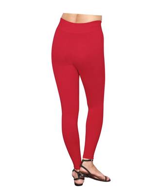 Bloody Red  ankle length premium shapewear leggings for ladies & girls 4