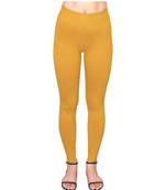 Golden Yellow  ankle length premium shapewear leggings for ladies & girls