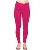 Magenta  ankle length premium shapewear leggings for ladies & girls