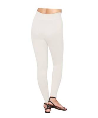 Peace White ankle length premium shapewear leggings for ladies & girls 4