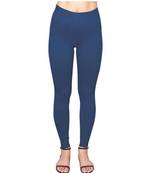 Royal Blue  ankle length premium shapewear leggings for ladies & girls