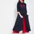 Navy blue embroidered rayon kurtas-and-kurtis