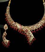 Red pearl necklace-sets