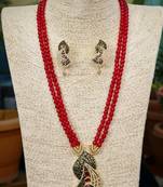 Red onyx necklace-sets