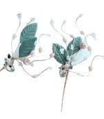 Beautiful Pack of 2 Multicolor Bridal Flower Hair Accessory/Hair Pin for Women and Girls