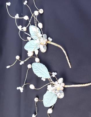 Beautiful Pack of 2 Multicolor Bridal Flower Hair Accessory/Hair Pin for Women and Girls 3