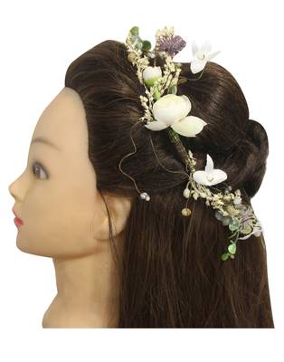 Beautiful 1 Pc Multicolor Bridal Flower Hair Accessory/ HeadPiece for women and girls 2