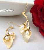 Pearls in leaf