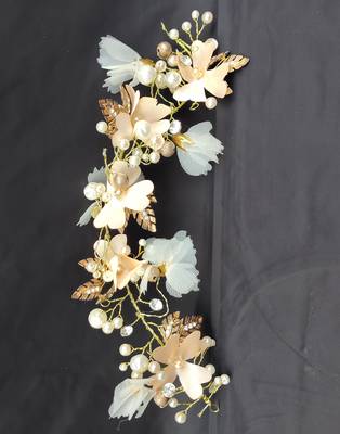 Beautiful 1 Pc Multicolor Bridal Flower Hair Accessory/ HeadPiece for Women and Girls 3