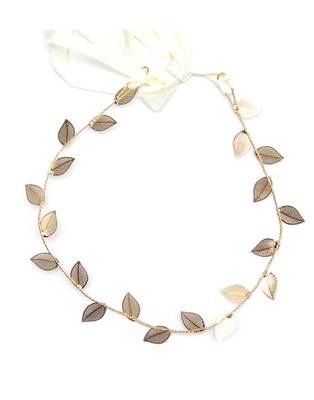 Beautiful 1 Pc Golden Bridal Flower Hair Accessory/ HeadPiece for Women and Girls 1