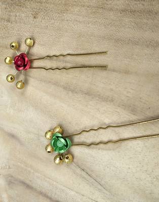 Trends Beautiful Bridal Hair Pins for Women And Girls (Pack of 4) 3