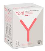 Yoni Organic Cotton Chemical Free Sanitary Pads With Wings For Women (Medium)