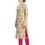 Beige embroidered cotton salwar
