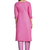 Baby-pink hand embroidery cotton salwar