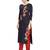 Navy-blue gotta patti cotton salwar