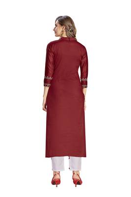 Maroon stone cotton salwar 2