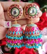 Pink earrings
