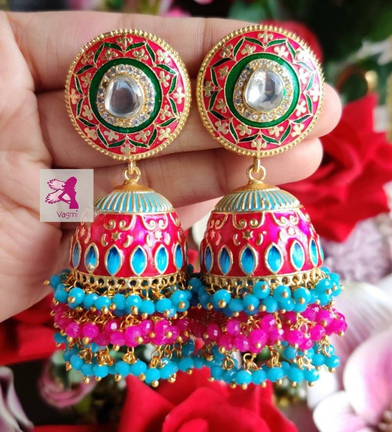 Pink earrings