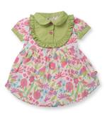 Multicolor printed cotton girls-dresses