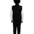 Black plain cotton silk boys-suit