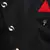Black plain cotton silk boys-suit