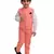Pink plain cotton silk boys-suit