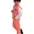 Pink plain cotton silk boys-suit