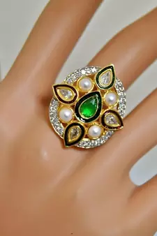 Green Envy Cocktail Ring