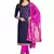 Blue embroidered cotton salwar