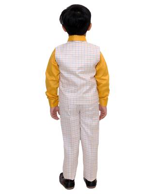 fourfolds boy's 3-piece suit 4