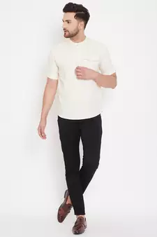 Yellow plain pure cotton men-kurtas