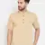 Beige plain pure cotton men-kurtas